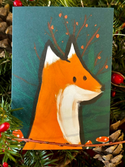 Carte avec renard / Card with Fox